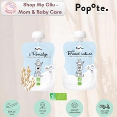 Sữa chua hữu cơ Popote hữu cơ, ko thêm đường cho bé từ 6 tháng 100g