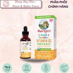 Vitamin D3 Mary Ruth's hữu cơ cho bé từ 6 tháng - 3 tuổi 15ml
