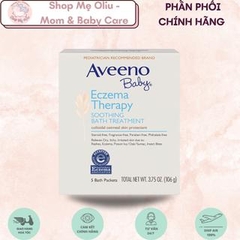 Bột yến mạch pha tắm Aveeno cho da khô,chàm,viêm da,eczema cho bé - Aveeno Baby Eczema Therapy Soothing Bath Treatment