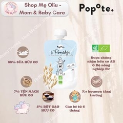 Sữa chua hữu cơ Popote hữu cơ, ko thêm đường cho bé từ 6 tháng 100g