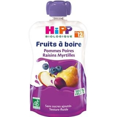 Trái cây nghiền hữu cơ Hipp dành cho bé từ 12 tháng 120ml