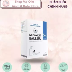 Xịt mọc tóc Minoxidil 5 % BAILLEUL cho nam giới, ngăn rụng, kích thích mọc tóc (3 x 60ml)