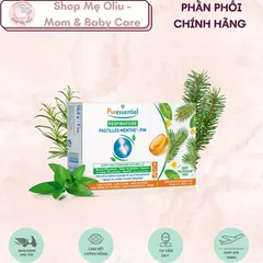 Viên kẹo Puressentiel ngậm thảo dược làm dịu ho, thông họng 18 viên - Pastilles Menthe¹-Pin Respiratoire