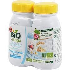 Sữa ngũ cốc hữu cơ Bio Village Bebe nội địa Pháp cho bé từ 6 tháng (2x250ml)