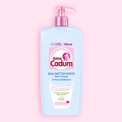 Nước tắm khô Bébé Cadum hữu cơ hạnh nhân cho bé từ sơ sinh 750ml