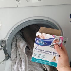 Viên Milton khử trùng, diệt vi khuẩn, nấm áo quần cho bé 216g - 12 viên