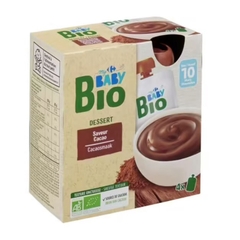 Váng sữa hữu cơ BabyBio Carrefour dạng túi cho bé từ 10 tháng tuổi