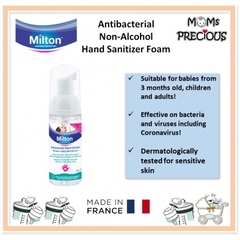 Nước rửa tay diệt khuẩn Milton dạng bọt cho bé