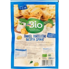 Hoành thánh tortellini nhân phô mai/rau bina DMBIO