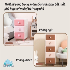 Tủ nhựa gấu đa năng Holla cho bé