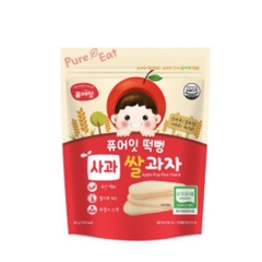 Bánh gạo hữu cơ hình dẹt Naebro Pure Eat cho bé từ 6 tháng (30g)