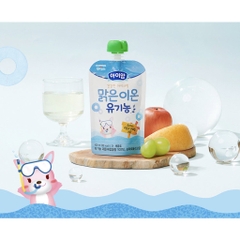 Nước ép trái cây, rau củ hữu cơ Ildong 100ml cho bé từ 1 tuổi - vị táo nho