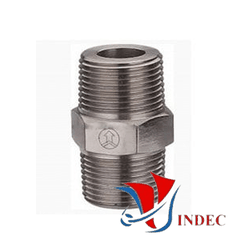 Stainless Steel Threaded Hex Nipple