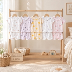 Bộ cộc sơ sinh thun lạnh HG cài lệch HGBC10