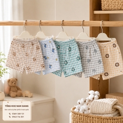 Quần đùi sơ sinh thun lạnh VTkids VTQ7