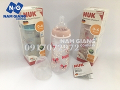 Bình sữa NUK nhựa PP cổ rộng 300ml