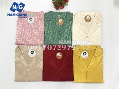 Bộ quần áo sau sinh Pijama lụa cao cấp