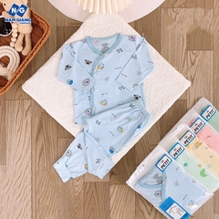 Bộ sơ sinh dài tay petit VT Kid cài lệch B1