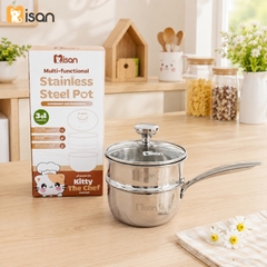 Quánh inox 304 Misan kèm xửng hấp