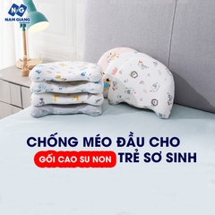 Gối cao su non chống méo, bẹt đầu Hiền trang (lõm)