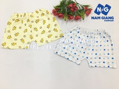 Quần đùi sơ sinh carter in hình