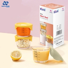 Sét 3 hộp trữ đông thủy tinh KICHI 150ml