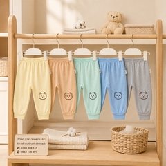 Quần dài sơ sinh thun lạnh VTKids đáp đũng VTQD4