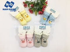 Tất sơ sinh chống trượt BABY SOCKS (lố 12 đôi)