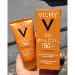 Chống Nắng Vichy Idéal Soleil Spf 50 Mattifying Dry Touch Face Fluid 50Ml CTY