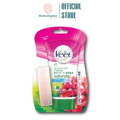 [Tặng Kèm Mút] Kem Tẩy Lông Veet Naturals Cho Da Nhạy Cảm Hương Nho 150Gr