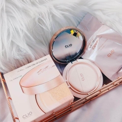 Phấn Nước CLIO Kill Cover Pink Glow Cream Cushion SPF40 PA++ 3BY Linen(Kèm Lõi Thay Thế 17g X 2)