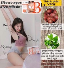 Viên Uống Nở Ngực Nở Mông B-Up Miracle + Nhật Bản ( 60v)