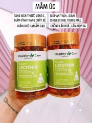 Viên Uống Mầm Đậu Nành Super Lecithin 1200mg Healthy Care (100 viên)