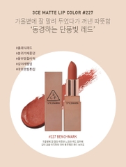 Son 3CE Matte Lip Color #227 Benchmark