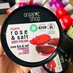 Tẩy Da Chết Toàn Thân Organic Shop Rose &Salt Body Scrub 250ml