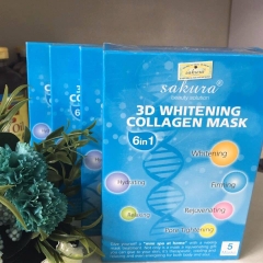 Mặt Nạ Làm Trắng Da Sakura 3D Whitening Collagen Mask  25ml