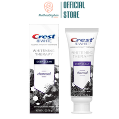 Crest KĐR White Whitening Therapy Charcoal Deep Clean 116g - Toothpaste - Hộp