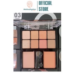 Bảng phấn mắt và má hồng 8 ô Odbo For Blush For Eyes ODS01-03 20g