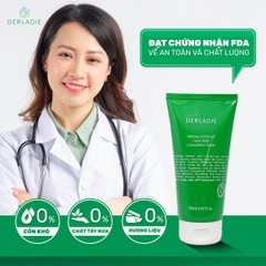 Sữa Rửa Mặt Derladie Tràm Trà Sạch Sâu Kiềm Dầu Herbal Extract Care Deep Cleansing Foam 150ml