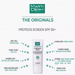 Chống Nắng Marti Derm Proteos Screen SpF50 + Fluid Cream 2ml