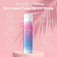 Xịt Chống Nắng Rohto Skin Aqua Tone Up UV Essence SPF50+ PA++++ 70g