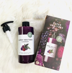 Sữa Rửa Mặt Rau Củ Thải Độc Byvibes Wonder Bath Super Vegitoks Cleanser Purple 300ml