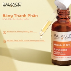 Balance Vitamin C BOOSTER 12% SUPERSHOT Advanced Brightening