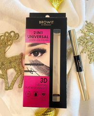 Chuốt Mi Hai Đầu Browit by Nongchat 2 in 1 Universal Mascara and Eyeliner #Jet Back