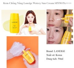 Kem Chống Nắng Dưỡng Ẩm Laneige Watery Sun Cream SPF50+ PA++++ 50ml