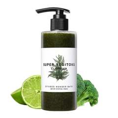 Sữa Rửa Mặt Rau Củ Thải Độc Byvibes Wonder Bath Super Vegitoks Cleanser Green 300ml [Mua 1 Tặng 1]