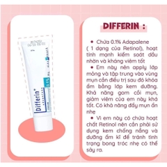 Kem Trị Mụn Differin Adapalene 0.1% 30g