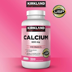 TPCN Calcium Kirland 600Mg +D3 (500 Viên)