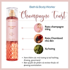 Set Bath & Body Works Champagne Toast ( Mist+ Shower Gel + Body Cream)