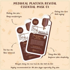 Mặt Nạ Dưỡng Da Nhau Thai Cừu Mediheal Placenta Revital Essential Mask Ex 24ml